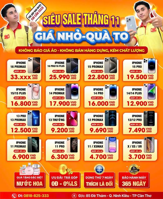 THÁNG 11 ĐẶC BIỆT TẠI TIÊN TIÊN APPLE: MÁY XỊN – GIÁ TỐT – ƯU ĐÃI CỰC SỐC! 🎉📱